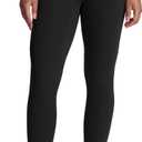 Aoxjox High Waisted Workout Metamorph Breeze Leggings for Women Tummy Control Buttery Soft Yoga Pants 26" (Black, Medium)