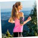 NUOBESTY Sports Mobile Phone Arm Bag Lightweight Waterproof Running Armband with Key Card Storage for Outdoor Exercise and Gym Use