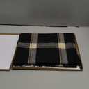 FURTALK Winter Scarf for Women Shawl Soft Tassel Plaid Large Oversized Scarves Wraps (Black)