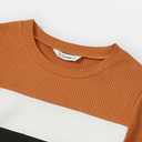 PATPAT Family Matching Outfits Fall Winter Cotton Long Sleeve Bodycon Dresses and Sweatshirts Tops Sets (L)