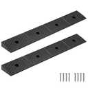VEVOR 2 Pack Rubber Curb Ramp, 33069 lbs Load Capacity, 2 Inches Rise Height Heavy Duty Rubber Threshold Ramp with Drainage Tank for Strollers, Motorcycles, Cars, Lawn Mowers & Trailers