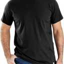 Carhartt Men's Big & Tall Force Relaxed Fit Midweight Short-Sleeve T-Shirt, Black, Large Tall