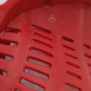 Kitchen Gizmo Snap N Strain Silicone Pot Strainer - Adjustable Clip-On Pasta Strainer for Pots, Pans, and Bowls - Large Red Kitchen Colander