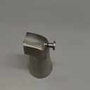 Universal Bathroom Tub Spout with Metal Tub Spout Cover Ring, 5 1/4 Inches Reach Wall Front Mount Faucet with Shower Diverter 1/2 IPS Inside Thread(Brushed Nickel)