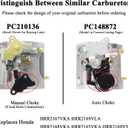 HRR2169VKA HRR2169VLA Carburetor for Honda HRR2169VYA HRR2168VKA HRR2167VKA HRR2165VKA HRR2166VKA HRR2168VYA HRX2172VKA HRR2168PKA Lawn Mower Part 16100-Z8B-871