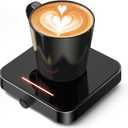 Maestri House Mug Warmer, Electric Coffee Cup Warmer for Desk with 3-Temp Settings,Auto Shut Off, Constant Temperature Heating for Beverage, Milk, Tea and Hot Chocolate at Home & Office (Black)