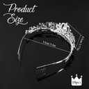 10 Pcs Crystal Tiara Crowns for Women, Tiara Crown Crystal Princess Tiaras Rhinestone Queen Headband Hair Accessories Gifts for Women Girls Teens Brides Bridal Wedding Prom Birthday Party