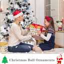 52-Pack Shatterproof Black Christmas Tree Ornaments and Star Topper - For Holiday Decor