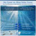 Blue Wave 12x20-ft Rectangle Solar Pool Cover 12-Mil Blue Solar Cover for Above Ground Pool & Inground Pool, Thermal Bubble Blanket for Heat Retention & Reduced Evaporation