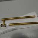 USHOWER Brushed Gold Towel Bar, 24-Inch Towel Racks for Bathroom Wall-Mounted, SUS304 Stainless Steel Towel Rod (Total Length 26-Inch)