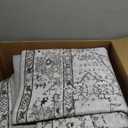Washable 9x12 Area Rugs for Living Room, Boho Non-Slip Vintage Distress Lager Rugs for Bedroom Dining Room Nursery Office, 0.3" Neutral Oriental Throw Thin Carpet, Grey/Multi, C5