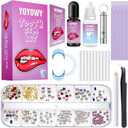 YOYOWY Tooth Gem Kit,Teeth Jewelry Kit with Glue and Light,Tooth Gems Kit for Teeth,Professional DIY Tooth Gem Kit,Fashionable Crystal for Teeth Sweet Smile Gems