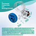 Upgraded 988284 800382 Refrigerator Temperature Control Kit077B6856 Thermostat ControllerCompatible with True RefrigeratorsFit for TBB, TCM, TDD, TGU, TGW, TMC, TPP, TRCB, TUC, TWT, GDM, GEM