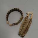 CJL HAIR 2PCs Braided Headbands Hair Piece for Women Synthetic Hair Hoops Head Bands Handmade Braid Hairband Accessories Elastic Stretch Headwrap Sand