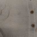 Catherine Malandrin Baby Girl Peach Chunky Knit Button Up Cardigan Sweater 12M