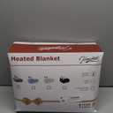 Homemate Heated Electric Blanket Queen Size - 84"x90" Heating Bed Blanket Throw with 10 Heating Levels 8 Hours Auto Off Fast Heating Over-Heat Protection Ultra Soft Flannel ETL Certified, Grey