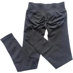 Women's Yoga Pants Seamless Yoga Pants Impact Leggings Women High Stretch Low Ribbed Band Scrunch Gym Leggings Fitness Sweat Wicking Workout Tights Women's Yoga Pants(Dark Gray, XS)