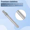 Long Range Pressure Washer Nozzle, Stainless Steel Shooter Tip with 1/4in NPT Quick Connect Tall Reach Tip Power Washer Accessories Adapter Parts Attachments for Rooftops Siding & Concrete Surfaces