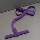 6-Tube Pedal Puller Resistance Rope,Foot Pedal Resistance Band,Yoga Elastic Exercise Bands, for Women Jump Fitness, Abdomen/Arm Weight/Waist/Leg Stretching Slimming Training (Purple)