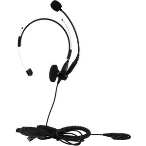 Retevis EHM003 Two Way Radio Headset with Mic,Overhead Walkie Talkie Headset,for RT29 RT48 RT47 RT47V RB23 RB46 NR30 RT29D Ailunce HD1 HD2 HA1G,Compatible with Motorola GP328Plus Walkie-talkie(1 Pack)