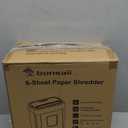 Bonsaii 6 Sheet High Security Micro Cut Paper Shredder, Credit Cards/Mail/Staples/Clips Shredder for Home Use with 4.2 Gallon Bin (C261-D)