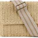 Women Evening Clutch Purses Patent Leather Clutches Formal Party Wedding Cocktail Prom Purse Handbags (Beige Khaki)