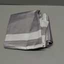 Light Grey Kitchen Window Curtains Valance and Tier Set 36 Inch, Gray Striped Abstract Rod Pocket Short Tier Curtain for Bathroom, Modern Small Cafe Drapes for Kitchen Decor