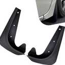 2 PCS Car Mud Flaps, Splash and Stain Resistant Tire Splash Guard, 8.27 x 12.6In Front Side Decorative Tire Splash Guards, for Most Sedans (Black# S)