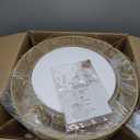 Boho Fandelier Ceiling Fan with Light Rattan Chandelier Fan Remote Gold Caged Ceiling Fan with Light for Bedroom, Living Room Nursery Foyer Kitchen6 Speed, Timing Adjustable Height