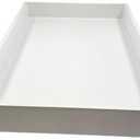 Pull Out Drawer Organizer for Cabinets, Gliding Soft Close Shelves for Kitchen, Pantry, Bathroom, & Storage Organization, White Melamine with MDF Core 16 Inch Wide x 21.4 Inch Deep