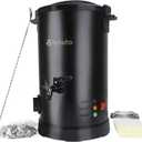 TOAUTO Wax Melter for Candle Making Large Wax Melting Furnace with Quick Pour Spout & Temp Control,10Lbs Capacity for Candle Business Fast Easy CleanStirring Spoon+ Cotton Wick (black)