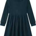 Vieille Toddler Baby Girls Fall Clothes Soft Knit Turtleneck Sweater Dress Long Sleeve Winter Outfits 2-6 Years