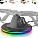 Charging Dock for Meta Glasses Ray-Ban: Wayfarer, Skyler, Headliner & Oakley HSTN Smart Glasses Charger with LED Power Status Light, Black