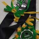 Lyrow Graduation Money Lei Class of 2025 Double Braided Lei Gift Graduation Cash Gifts Pull Ideas for High School College Party Supplies(Green and Gold)