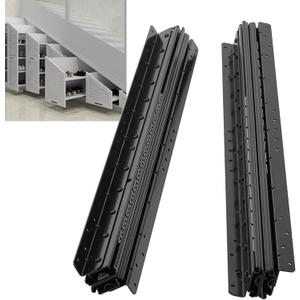 1 Pair Undermount Heavy Duty Drawer Slides, 16 24 32 40 Inch Drawer Slides, 260 lb Load Capacity 3-Fold Full Extension, Hidden Drawer Side Mount. (24 inch)