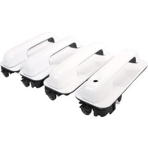 Exterior Door Handle, for Ford F150 Pickup 2015-2020, Oxford White Front Rear and Left Right Outside Door Handles, OE# FL3Z1522405AA JC3Z2626605AA JC3Z2522404AA, 4PCS