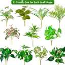 11 Bundles Artificial Plants Outdoor, Faux Greenery Stems UV Resistant Plastic Bushes Real Touch Fake Shrubs with Flexible Leaves for Garden Porch Patio Window Box Planter Fence Outdoor Decor