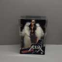 Barbie The Movie Collectible Ken Doll Wearing Big Faux Fur Coat and Black Fringe Vest with Bandana