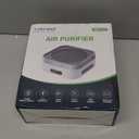 Air Purifier for Home  True HEPA Filter for Pets, Smoke & Allergies | 600 Sq Ft Coverage | Ultra-Quiet & Portable for Bedroom/Travel (1 Pack, Grey White)