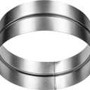 Repa Market Female Fit 10 Inch Galvanized Steel Dryer Duct Connector - HVAC Ducting Metal Vent Extender - 10 inch Duct Connector, Dryer Vent Pipe Coupling, Dryer Vent Coupler, Dryer Hose Connector
