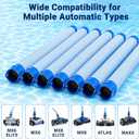 Pool Cleaner Hose Replacement for MX6 MX8 X7 T3 T5, 7 Pack Flexible Vacuum Hoses, Compatible with Automatic Pool Cleaners, Leak-Proof Swimming Pool Hose for Inground & Above Ground Pools