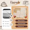 10 PCS Buffet Risers, Large Food Risers for Buffet Table, Food Display Risers for Party, White Acrylic Boxes Dessert Table Display Set, Risers Display Stands (Size 10" 9" 8" 7" 6" 5" 5" 4" 4" 3", Transparent)
