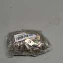 24 Sets Bed Frame Hardware Connector Kit, 8x100 mm 4-in-1 Furniture Fastening Countertop Connector Bolts, Half Moon Spacers Table Combination Bolt Nut Thread for Panel, Chair, Head Board