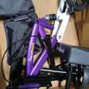 BlessReach Steerable Knee Walker Deluxe Medical Scooter for Foot Injuries Compact Crutches, with Dual Rear on-Wheel Brake and Shock Absorption Under The Knee pad（Purple）