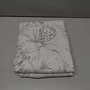 jinchan Floral Curtains 84 Inches Long Charcoal Grey Flower Linen Farmhouse Curtain for Living Room French Country Vintage Curtain Rod Pocket Curtains Set 2 Panels Gray Floral Printed