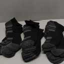 COOVAN 12 Pack Mens Ankle Socks Low Cut Cushioned Comfort Breathable Casual Socks 12 pairs (Medium-Large, Black)