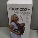 Momcozy Baby Carrier - Ergonomic, Cozy and Lightweight Carrier for 7-44lbs, Effortless to Put On, Ideal for Hands-Free Parenting, Enhanced Lumbar Support, Purehug for Infant to Toddler, Black