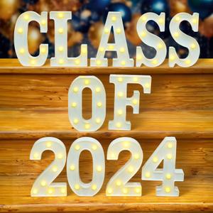Class of 2025 Gold Lite Decoration