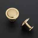 Ravinte 5 Pack 1-1/4 inch Kitchen Cabinet Knobs Champagne Bronze Dresser Zinc Pulls Door Drawer Handles for Dresser Drawers