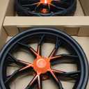 Bag Boy Quad Pro Push Cart, Orange/Black